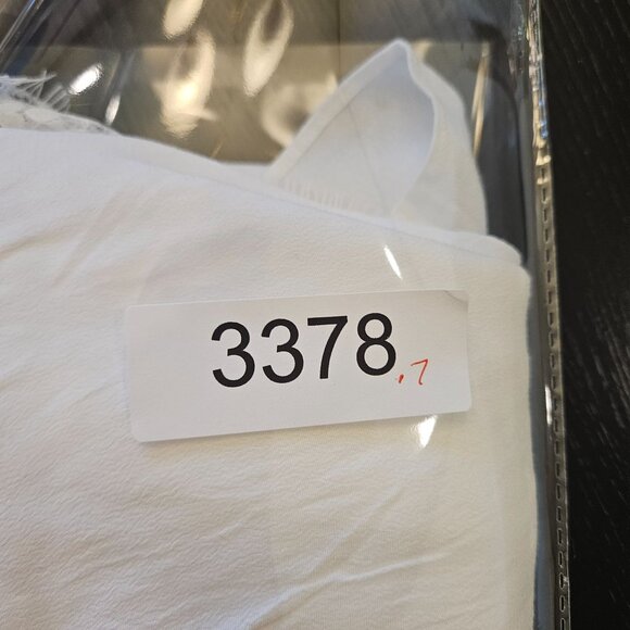 INA Long Sleeve White Blouse With Lace Detail Size Medium fairycore whimsy demur - Picture 6 of 6